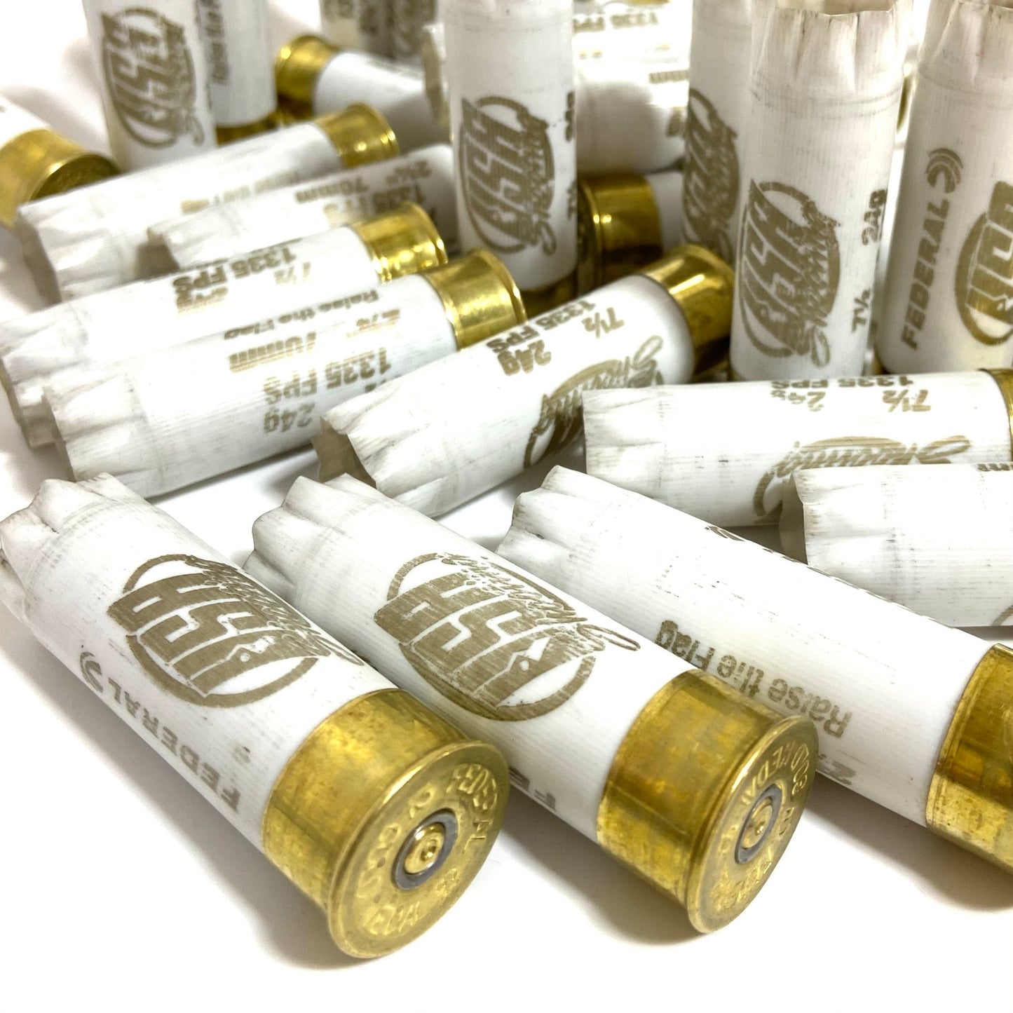 White USA Shotgun Shells 12GA Hulls Used Shotshells Empty 12 Gauge Ammo Spent Shot Gun Casings 10 Pcs FREE SHIPPING