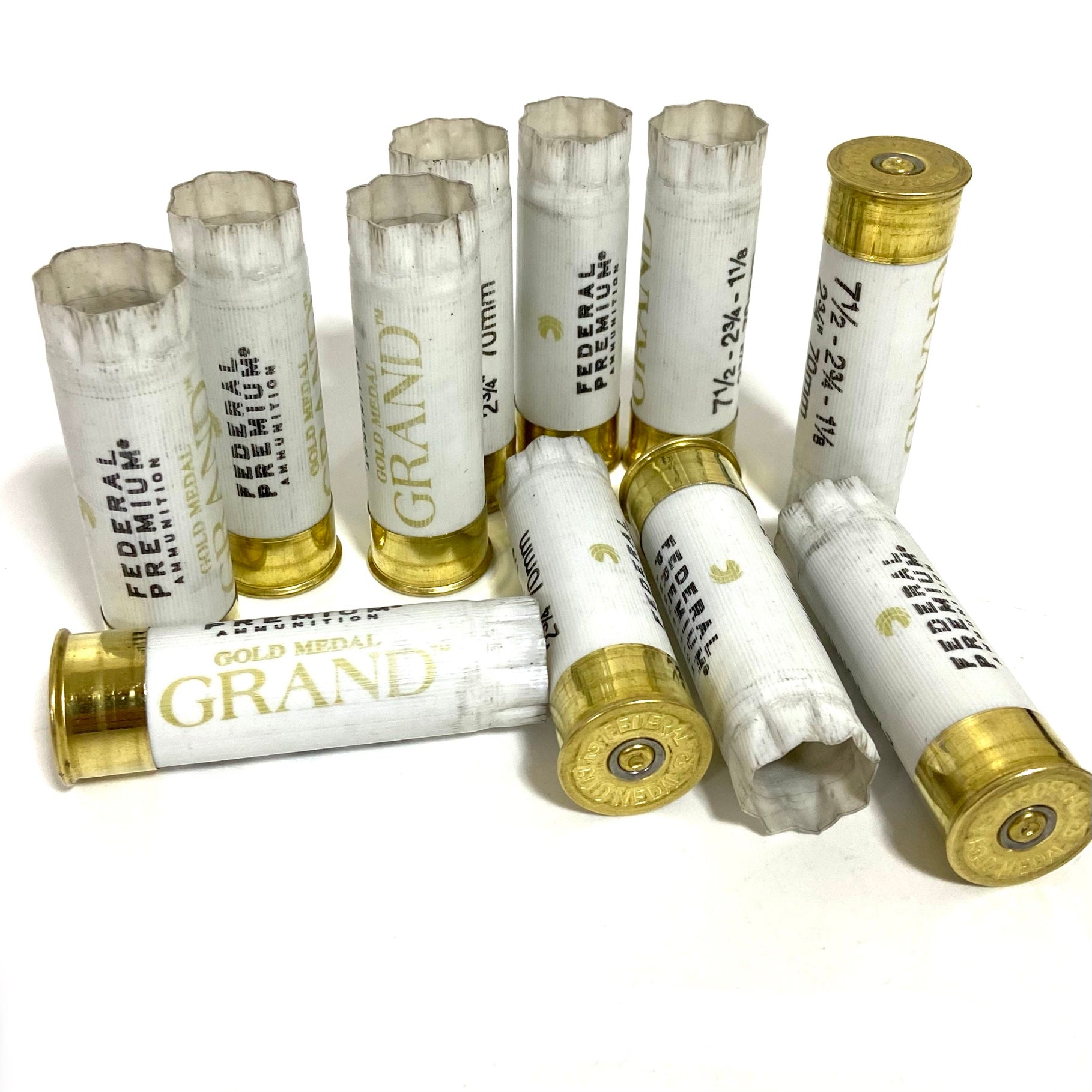 White Shotgun Shells Empty 12 Gauge Hulls Once Fired