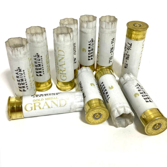 White Shotgun Shells Empty 12 Gauge Hulls Once Fired