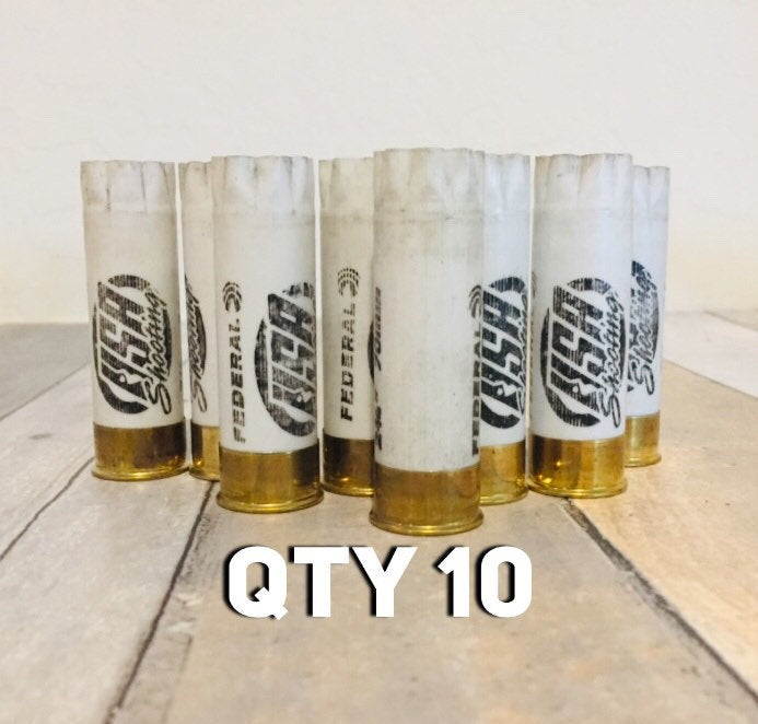 Solid White Shotgun Shells 12GA 12 GAuge Hulls