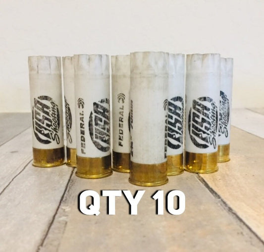 Solid White Shotgun Shells 12GA 12 GAuge Hulls