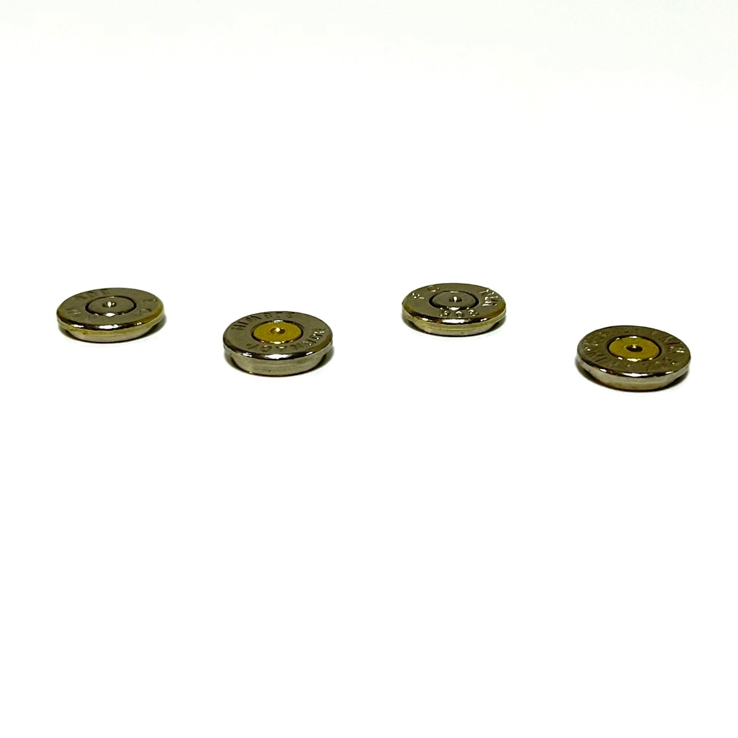 Nickel 308 WIN Thin Cut Bullet Slices Polished Qty 15 | FREE SHIPPING