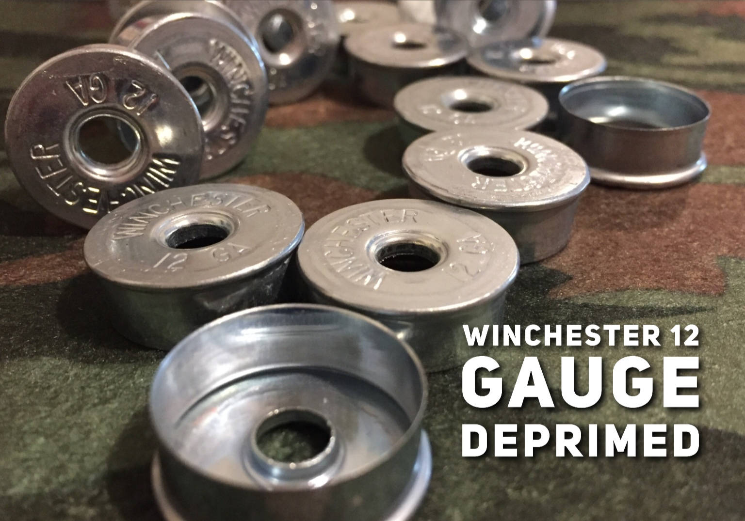 Head Stamps Winchester Primer Removed 12 Gauge Shotgun Shell Deprimed Steel Bottoms