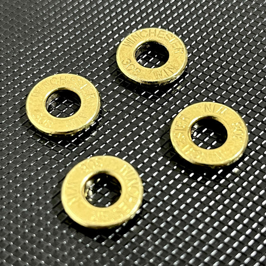 Winchester Brand 308 Brass Bullet Slices Polished Deprimed | Qty 15