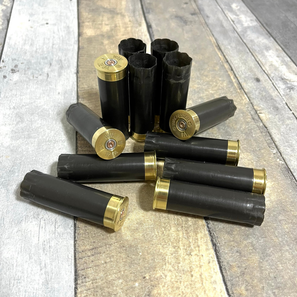 Grey Shotgun Shells — Winchester, Unmarked (Qty 12)