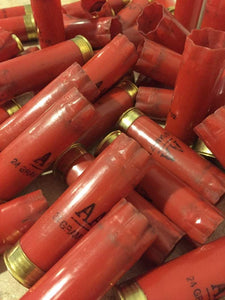 Red Spent Shotgun Casings